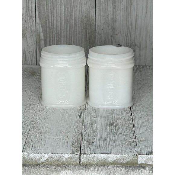 2 Vintage Milk Glass Ponds Cold Cream Jars - Picture 2 of 8